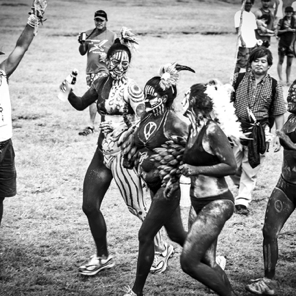 First all-woman team to compete in Banana Run relay • Crossing the finish line together